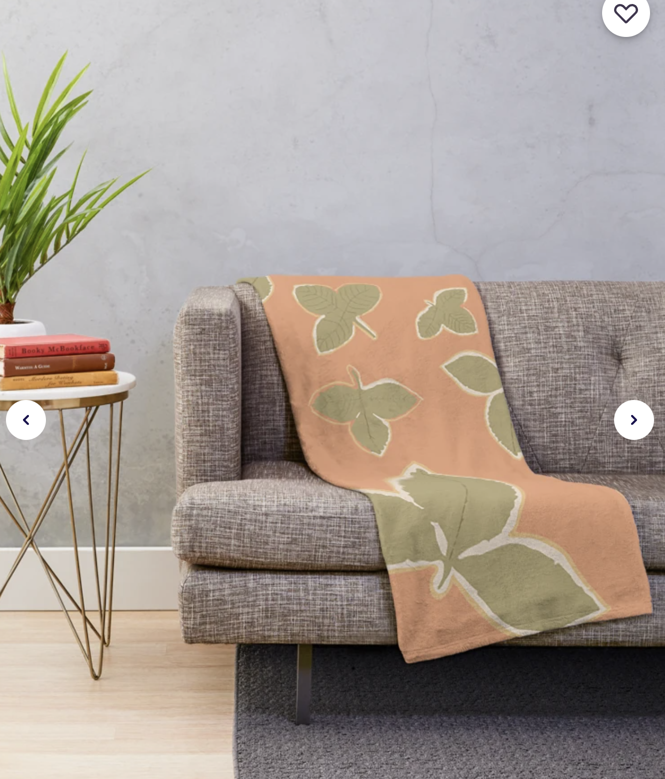Strawberry Leaves Throw Blanket